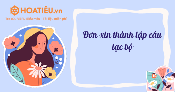 Đơn xin thành lập câu lạc bộ