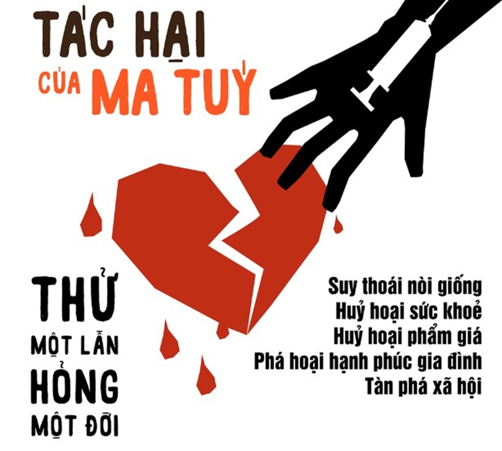 Hãy nói Không với ma túy vì một cuộc sống an toàn, lành mạnh và hạnh phúc!
