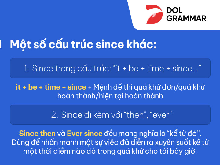 cách dùng since