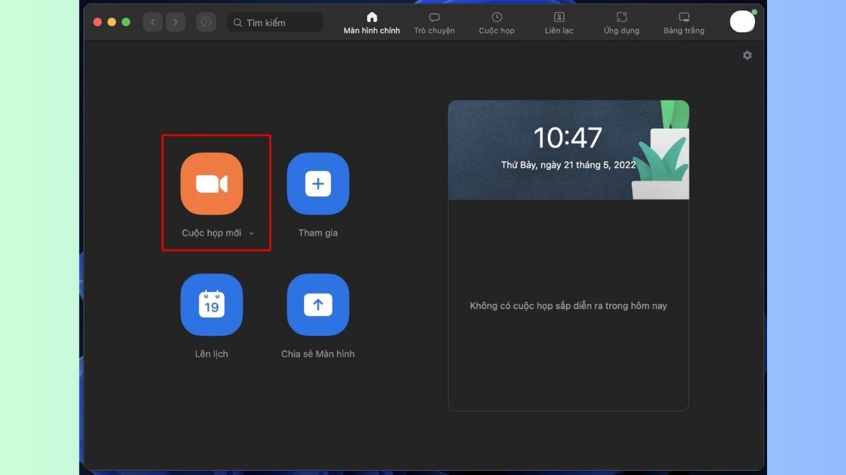 Bước 3: Hướng dẫn cách tạo phòng Zoom trên máy tính