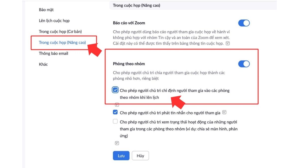 Bước 3: Hướng dẫn cách tạo và chia phòng trong Zoom