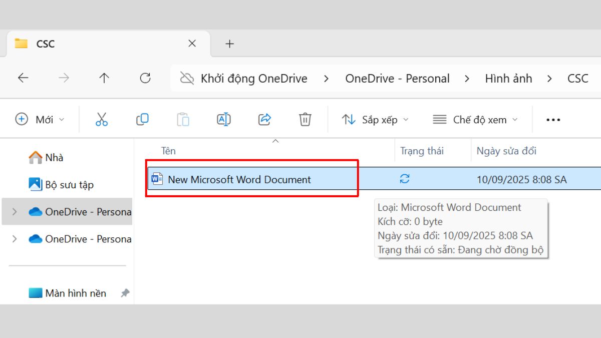 Thao tác sao chép và di chuyển file bước 1