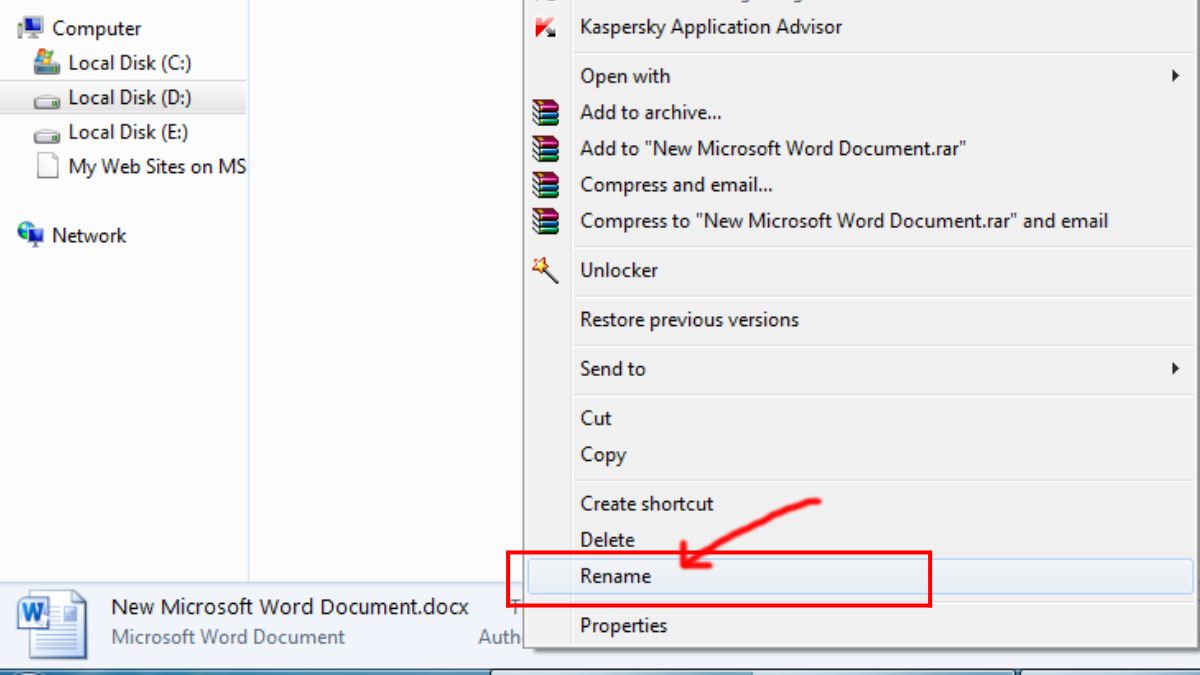 Nhập tên mới của file và giữ nguyên đuôi mở rộng