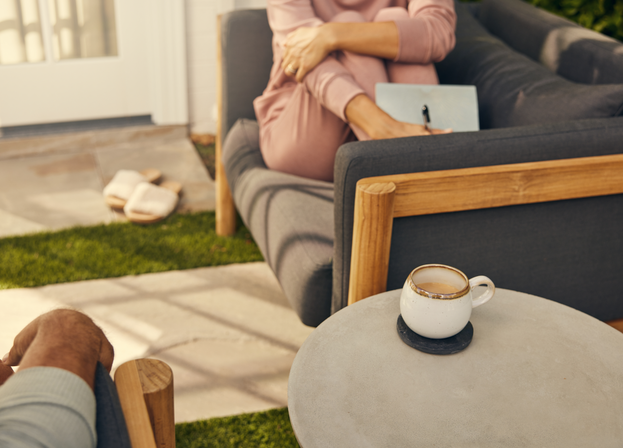 Concrete side table