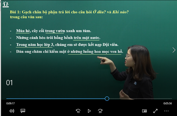 tim bo phan cau tra loi cho cau hoi khi nao lop 3