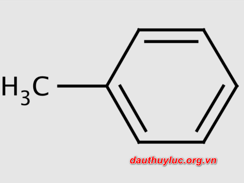 Công thức cấu tạo của Toluen
