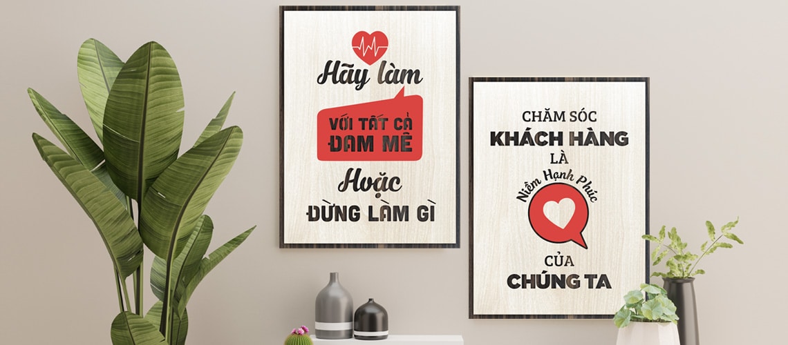 mẫu tranh slogan tạo động lực trang trí văn phòng tphcm bán chạy