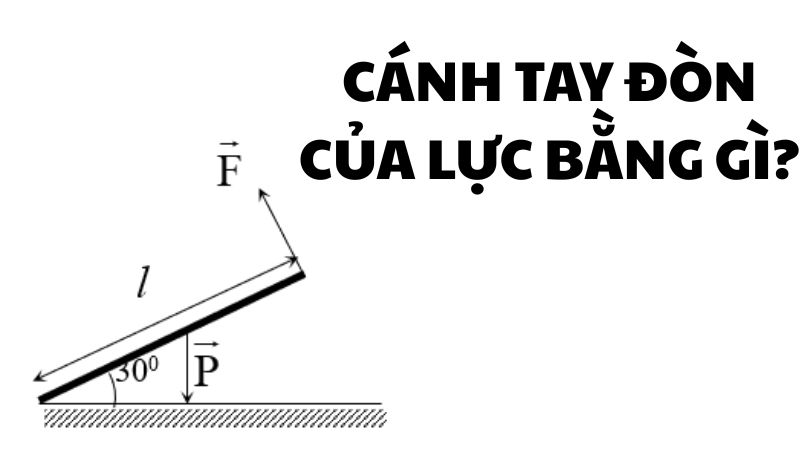 Cánh tay đòn của lực bằng gì?
